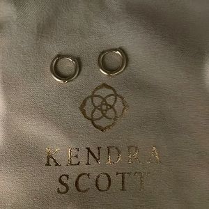 EUC tiny silver huggie hoop earrings